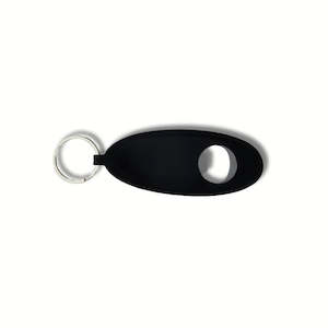Black Bottle Opener Faux Leather