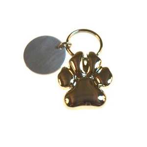Pet Tags: Big Dog Paw Pet Tag