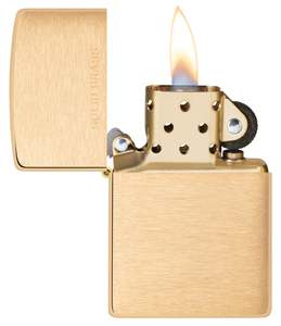 Zippo Brushed Brass Lighter