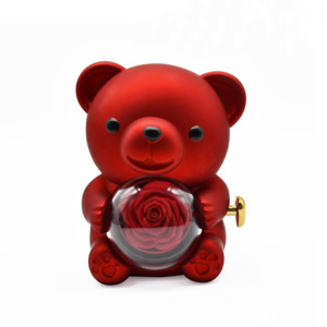 Home And Bar: Teddy Bear Rose Flower Box