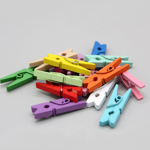 Wooden Pegs Colour