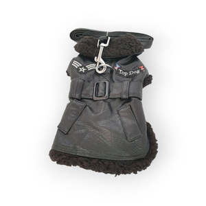 Dog Coats Jackets: Top Flight Dog Coat in Black
