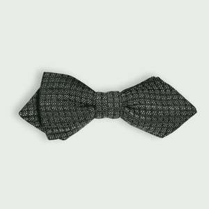 Charcoal and Grey Micro Squares Bow Tie