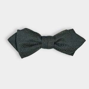 Olive and Navy Textured Bow Tie