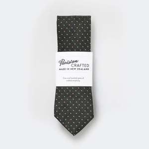 Parisian Crafted Ties Bows Ties: Olive, Sky Blue and Pink Pin-Dot Tie