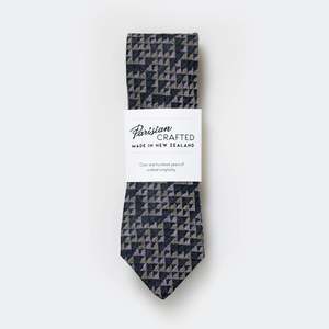 Parisian Crafted Ties Bows Ties: Sage, Pink and Charcoal Geometric Tie