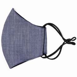 Face Masks: Parisian Face Mask - Cotton Chambray
