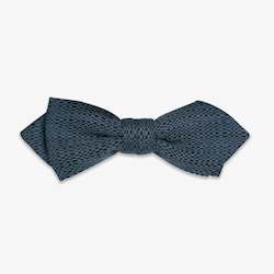 Slate Blue Textured Bow Tie