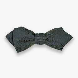 Parisian Crafted All: Olive Navy Textured Bow Tie