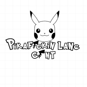Pikaf*kin Lane - Vinyl Decal