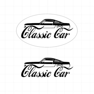 Car Parts And Accessories: Classic Car Mustang - Vinyl Decal