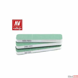 Accessories: Vallejo: Hobby Tools - FlexiSander Dual Grit x3 (90x19x6mm)
