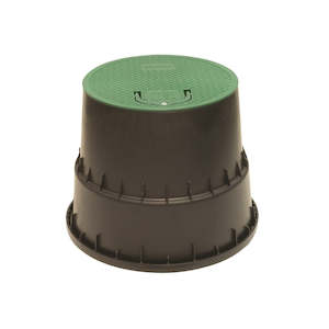 Valve Boxes: RAIN PZCM-25 Round Valve Box ( 253mm Lid x 261mm Depth x 336mm Base )