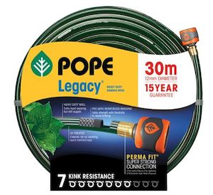 Pope Heavy Duty Garden Hose (12mm) | Fitted 15m