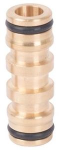 Tap And Hose Connectors: Pope 18mm Brass 2-Way Hose Coupler