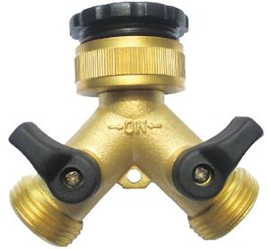 Lawns Garden: Pope Brass 2 Way Tap -Threaded