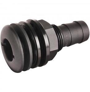 Ldpe Pipe Fittings: 20mm Male Tank Fitting Black