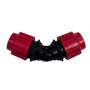 Parkland: Medium Density Polyethylene 45° Elbow - Red