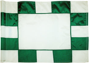 Golf Course Flags Flagsticks: Standard Golf Sewn Checkered Flags - Dupont Solarmax Nylon - 200 Denier