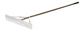 Golf Course Maintenance Turf Tools: Standard Golf Magnum Maintenance Rake (Straight Tooth)
