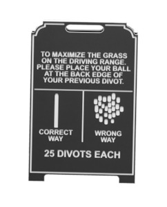 Golf Range Equipment Accessories: Standard Golf Deluxe Divot Easel
