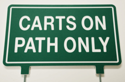 Standard Golf Green Line Fairway Signs