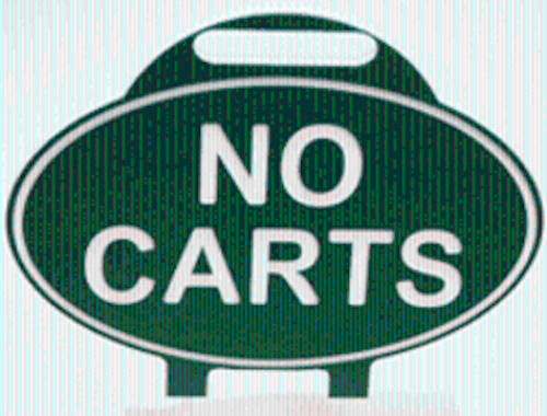 Golf Course Signs: Standard Golf Green Line Oval Fairway Signs