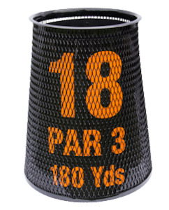 Golf Course Trash Containers: Standard Golf Tee Box Litter Caddie Liner