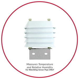 Spectrum: Spectrum WatchDog Temp/RH Sensor with Radiation Shield - Sensor Pups ONLY (6' Cable)