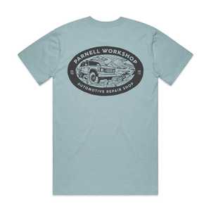 Products: Mens Classic Tee Landcruiser Pale Blue - Parnell Workshop