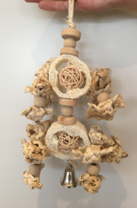 New: Luffa Wicker Ball Garland