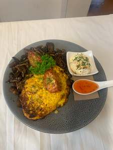 Menu Food: Vegetarian Sweet Corn Fritters - Full and 1/2