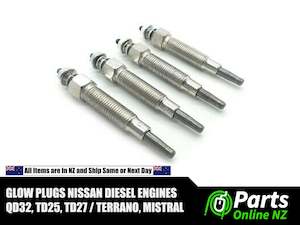 Parts Online NZ: 4pcs Glow Plug NISSAN TERRANO CARAVAN ELGRAND QD32 TD25TI TD27TI 97-05
