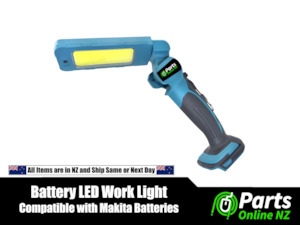 Parts Online NZ: Battery LED Work Light - Compatible with Makita Batteries