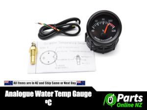 52mm 2" 12V Water Temperature Gauge Meter Analogue