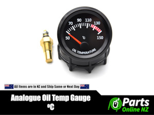 Gauges: 52mm 2" 12V Oil Temp Gauge Meter Analogue