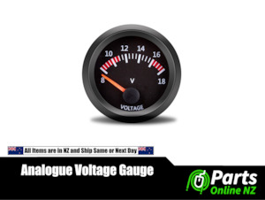 52mm 2" 12V Voltage Gauge Meter Analogue