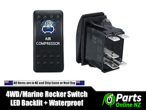 4wd Parts And Accessories: Waterproof Rocker Switch AIR COMPRESSOR for 4WD Off Road Marine