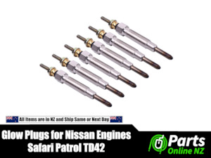 4wd Parts And Accessories: 6pcs Glow Plug NISSAN PATROL SAFARI TD42