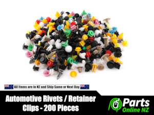 Consumable Assortments: Automotive Trim Clips Rivet Fasteners - 500 Piece Bulk Assortment