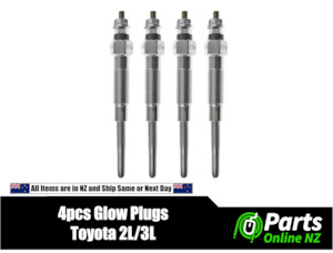 4wd Parts And Accessories: 4PC Glow Plug Set - Suitable for Toyota 2L and 3L Engines