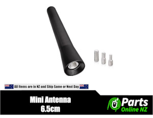 Mini Car Antenna - 6.5cm Universal Short Aerial with Screws