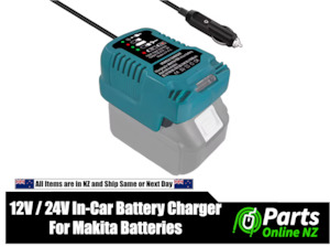 12V / 24V In-Car Battery Charger For Makita 18V Batteries