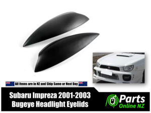 Fibreglass Headlight Covers / Eyebrows – Subaru Impreza (2001-2003)