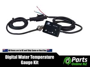 Digital Water Temperature Gauge and Sensor Kit - Blue LED
