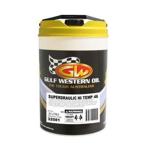 Gulf Western Super Hydraulic Hi-Temp Hydraulic Fluid - HVI 46 - 20L