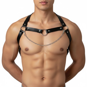 New Arrivals: LEATHER CHAIN HARNESS