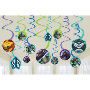 Light Year: Lightyear Buzz Spiral Swirls Hanging Decorations