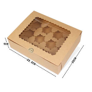 Cupcake Box: 12 Holder Cupcake Box