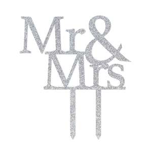 Wedding: Wedding Mr & Mrs Cake Topper